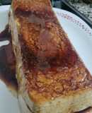 Flan de turrón