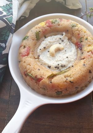 A picture of Mixed Vegetable Upma.