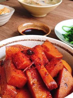 Hình của món Măng củ kho rong biển hắc xì dầu.