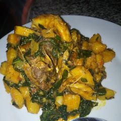 A picture of Unripe plantain porridge.