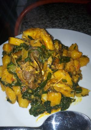 A picture of Unripe plantain porridge.