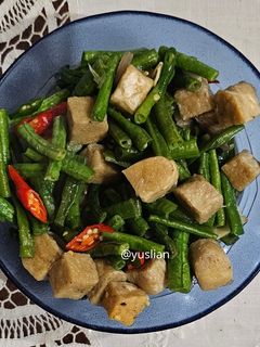 Foto resep Oseng Kacang Panjang & Tempe gembus