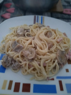Una foto de Espagueti carbonara