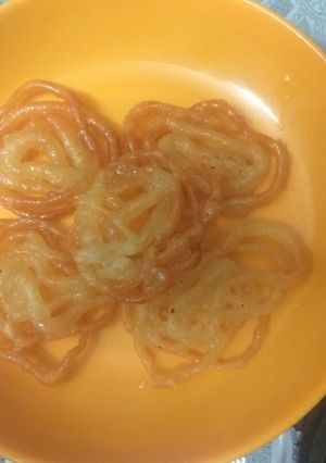 A picture of Rj special Jalebi.