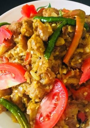 টমেটো বড়ি বেগুন ভর্তা রেসিপির প্রধান ছবি