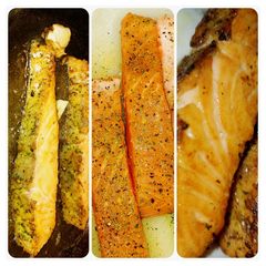 Easiest way to make Salmon Fry 😋 A picture of Easiest way to make Salmon Fry 😋.