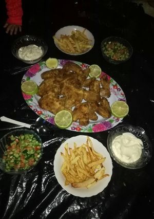 صورة لوصفة جوانح دجاج مقلية مقرمشه