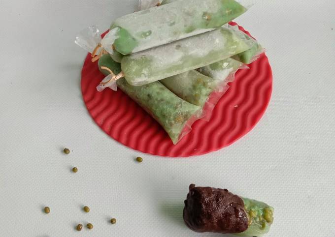 Resep Es Lilin Kacang Ijo Celup Coklat Resep Es Lilin Kacang Ijo Celup Coklat