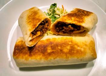 How to Cook Delicious Beef n Cheddar burritos