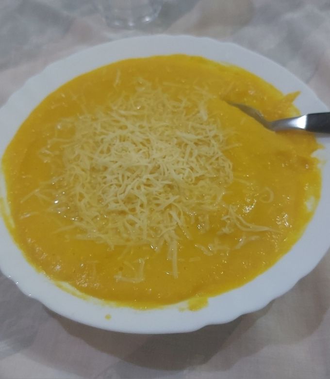 Una foto de Sopa cremosa de vegetales