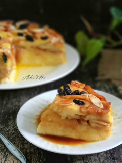 Foto resep Puding Roti Apel Saus Karamel
