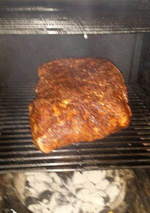 A picture of Coffee Rub Smoked Boston Butt.