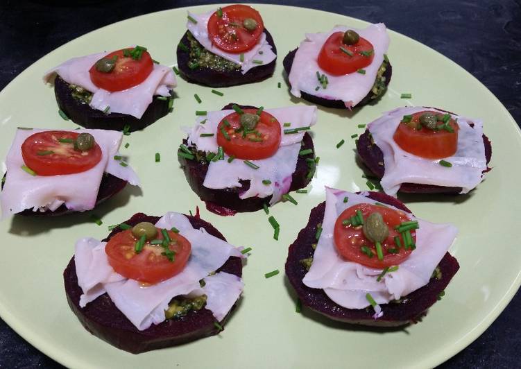 Christmas canapes