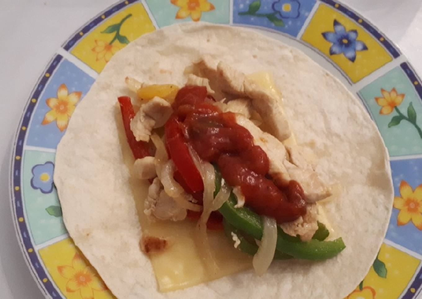 Fajitas de pollo mexicanas