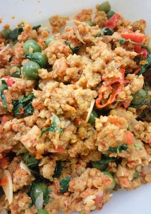 Foto resep Oncom Leunca Kemangi pedas (2)