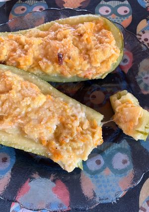 Una foto de Zucchinis rellenos al horno