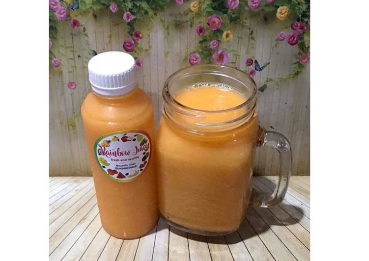 Bagaimana Membuat Diet Juice Soursop Carrot Mango Cantaloupe, Lezat