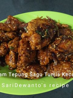 Foto resep Ayam Tepung Sagu Tumis Kecap