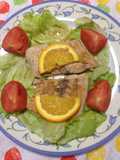 Filetes de pescado com miso y naranja!!