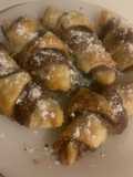 Croissant de nocilla de dos colores