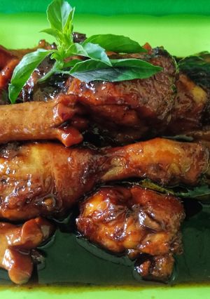 Foto resep Ayam bacem goreng / Ayam bakar teflon