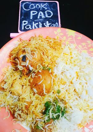A picture of Kachay Gosht Ki Biryani #CookpadApp.