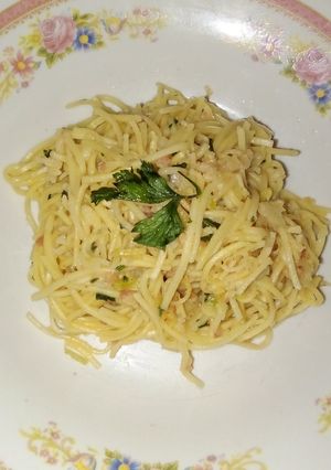 Foto resep Spaghetti Aglio Olio Ebi Kering