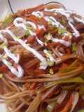 Espaguetis🍝 con vegetales🥗 al estilo oriental...🤔