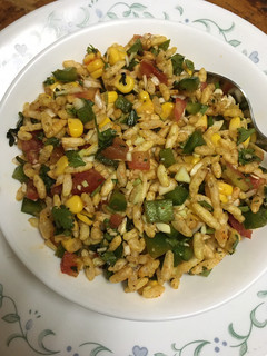 A picture of Dry puffed rice mix#noheatsnacks#Healthy.
