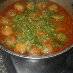 A picture of Aloo ke kofty.