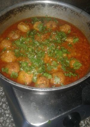 A picture of Aloo ke kofty.