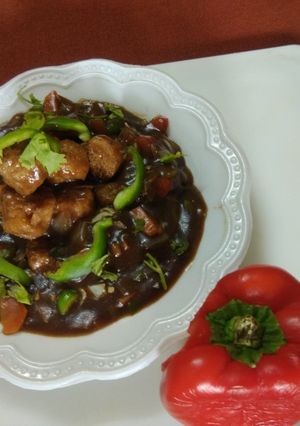 A picture of Soyabean Manchurian Gravy.