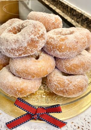 Una foto de Rosquillas con preparado de flan “sin gluten”