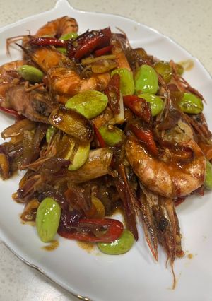 Foto resep Udang Pete Asam Jawa