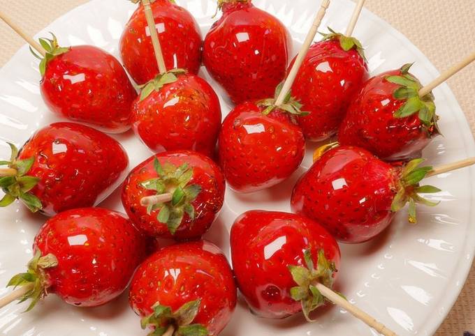 Recipe of Any-night-of-the-week How to Make Candied Strawberry いちご飴