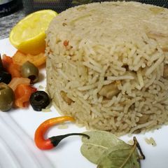 A picture of Kabli chana pilau.