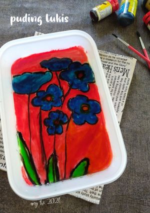Foto resep Puding lukis