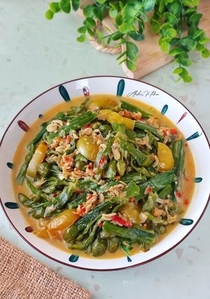 Foto resep Santan Pedas Bunga Genjer Udang Kering