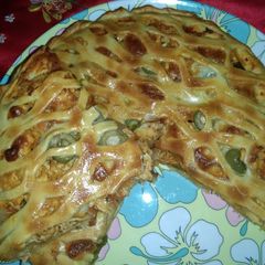 Chicken fajita pizza😋 A picture of Chicken fajita pizza😋.