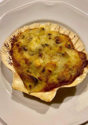 Zdjęcie przepisu Conchiglie Saint-Jacques - Muszle Świetego Jakuba po mojemu.