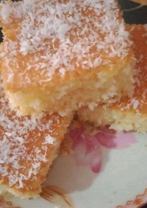صورة لوصفة بسبوسه جوز الهند
