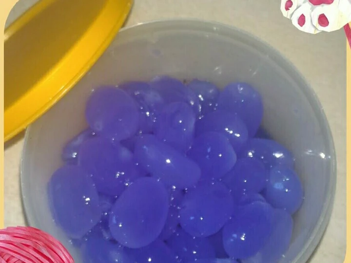 Langkah Gampang Membikin Resep 4. Manisan kolang kaling telang (butterfly pea sweets) yang Bikin Ngiler Anti Ribet, Lezat Sekali