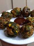 Corn spinach pakoda