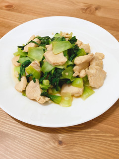 減脂好朋友🥬清炒雞胸青江菜 的食譜成品照片