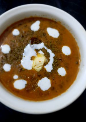 A picture of Restaurant style Dal Makhani.