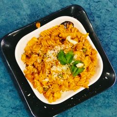 Arrabiata sauce with penne 😋 pasta 🍝 A picture of Arrabiata sauce with penne 😋 pasta 🍝.