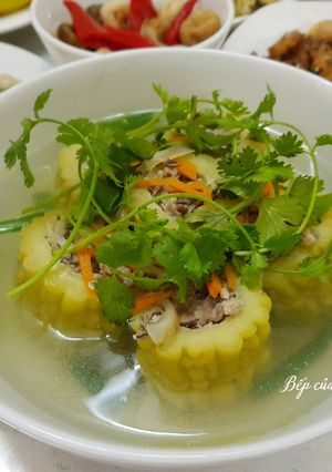 Hình của món Canh khổ qua độn thịt.