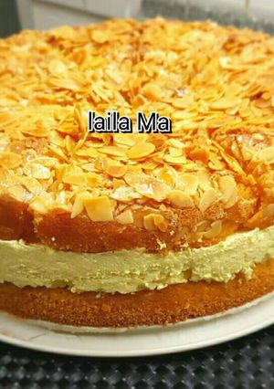 صورة لوصفة كيكة اللوز والعسل (لسعة النحل)