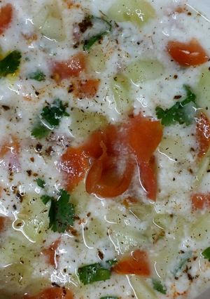 A picture of Cucumber Raita.