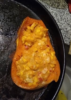 Una foto de Calabaza rellena